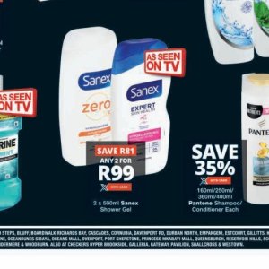 Shower gel pantene  at Checkers