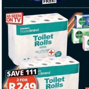 Toilet rolls at Checkers