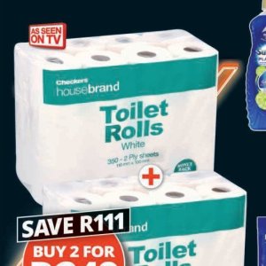 Toilet rolls at Checkers