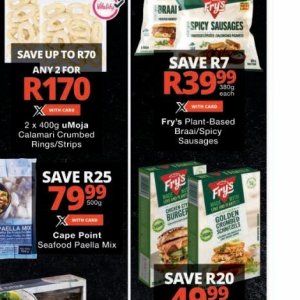 Sausages at Checkers