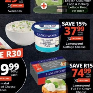 Cottage cheese at Checkers