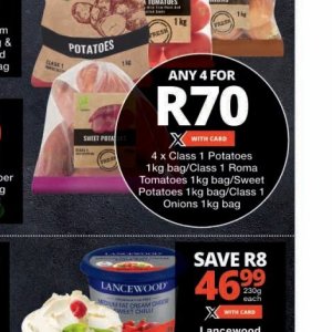Potatoes at Checkers