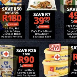 Sausages at Checkers