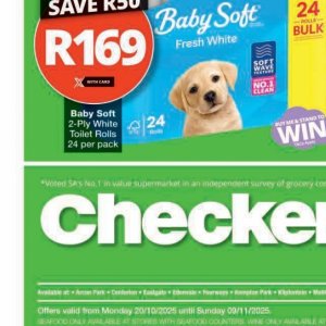 Toilet rolls at Checkers Hyper