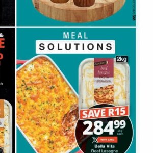 Lasagne at Checkers