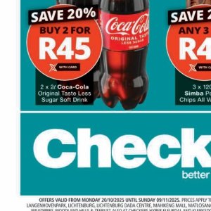 Cola at Checkers