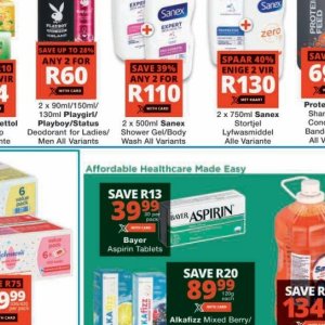 Shower gel at Checkers Hyper