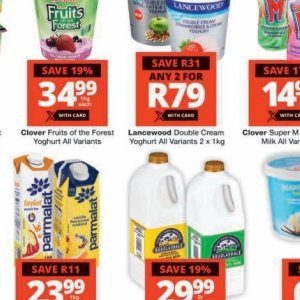 Yoghurt at Checkers
