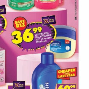 Petroleum jelly at Shoprite
