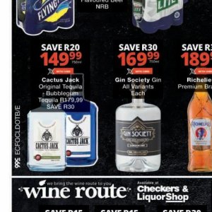 Tequila at Checkers