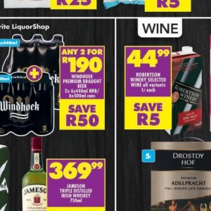 Beer at Shoprite