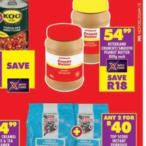 Butter at Shoprite