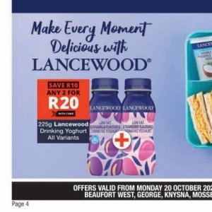 Yoghurt at Checkers