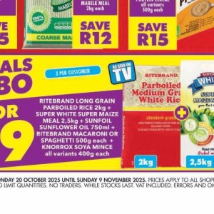 Rice at Shoprite