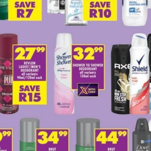 Shower at Shoprite