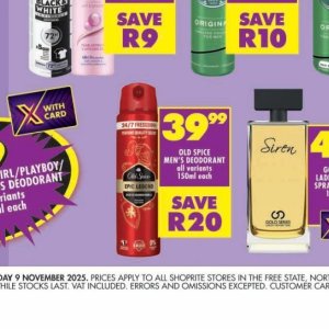 Perfume at Shoprite
