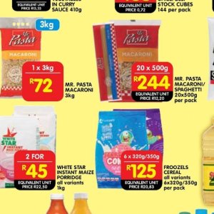 Pasta at Shoprite