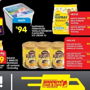 Ice cream at Shoprite