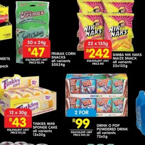 Snacks at Shoprite