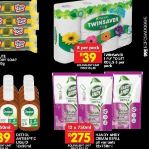 Toilet rolls at Shoprite