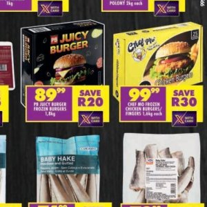 Burgers at Shoprite