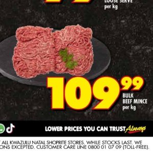 Beef at Shoprite