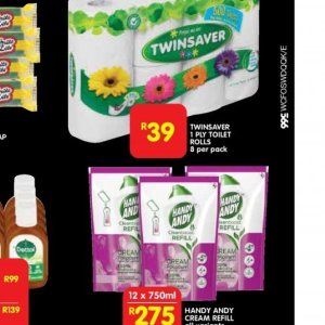 Toilet rolls at Shoprite