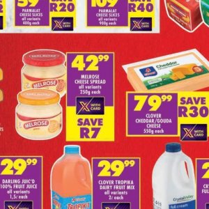 Cheese at Shoprite