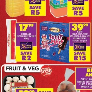 Puff pastry at Shoprite
