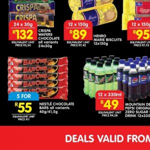 Chocolate at Shoprite