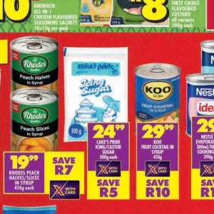 Sugar at Shoprite