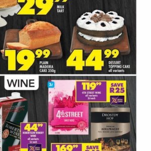 Dessert at Shoprite