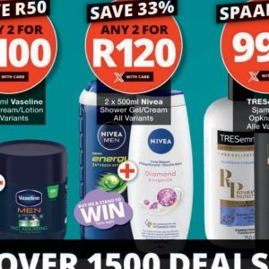 Shower gel nivea  at Checkers