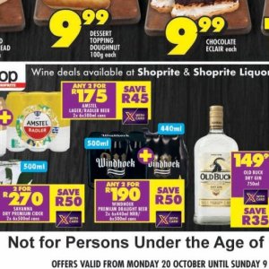 Beer at Shoprite