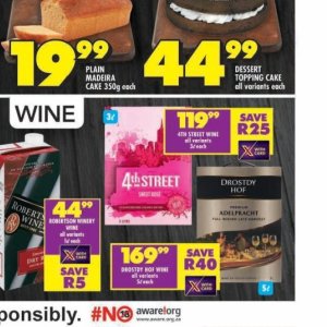 Wine at Shoprite