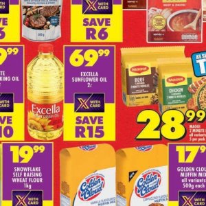Sunflower oil at Shoprite