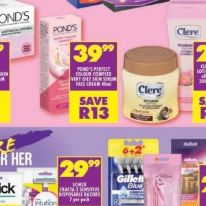 Face cream at Shoprite