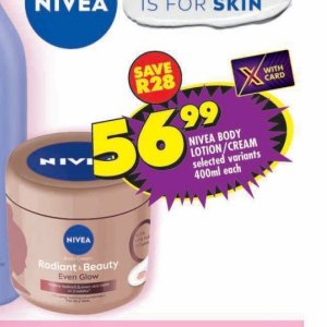 Body lotion nivea