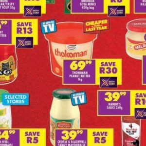 Peanut butter at Shoprite