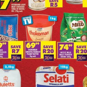 Peanut butter at Shoprite