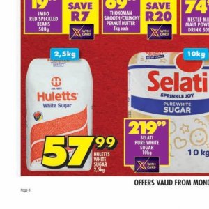 Sugar at Shoprite