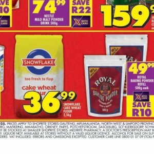Flour at Shoprite