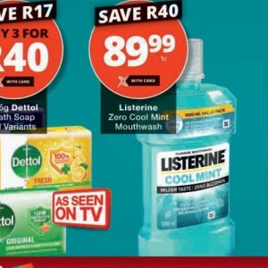 Mouthwash listerine