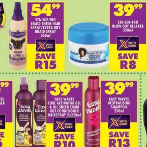 Hair spray at Shoprite