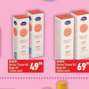 Body oil at Shoprite