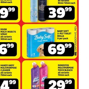 Toilet rolls at Usave