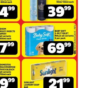 Toilet rolls at Usave