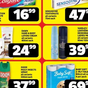 Body lotion at Usave