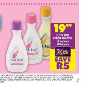 Nail polish at Shoprite