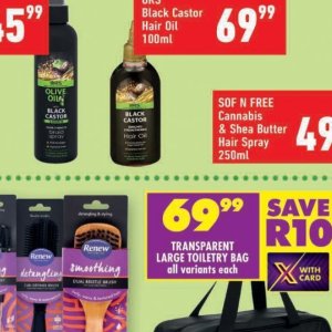 Hair oil at Shoprite